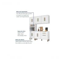 Cozinha Lorena 11 Pts Torre Quente Kaiki Móveis - Branco