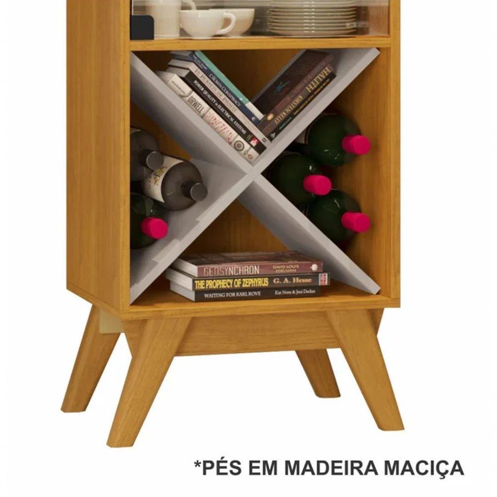 Cristaleira Graça Jcm Movelaria - Cinamomo/off - 3