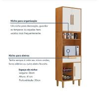 Torre Quente Lorena C/ Fruteira Kaiki Móveis - Nature/off - 3