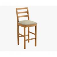 Banqueta Jade 02 Madeira Maciça Linho Bege Jcm Movelaria - 1