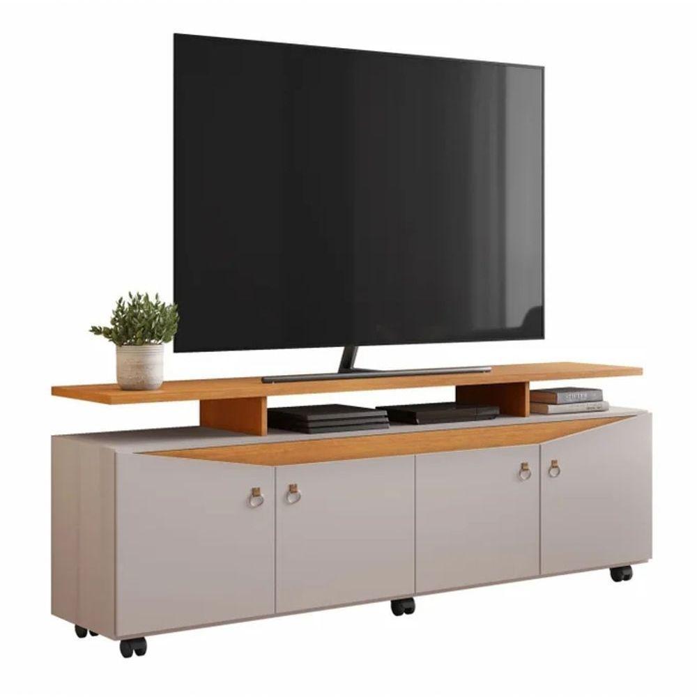 Rack Elogio Para Tv Até 65" Jcm Movelaria Off/cinamomo - 1
