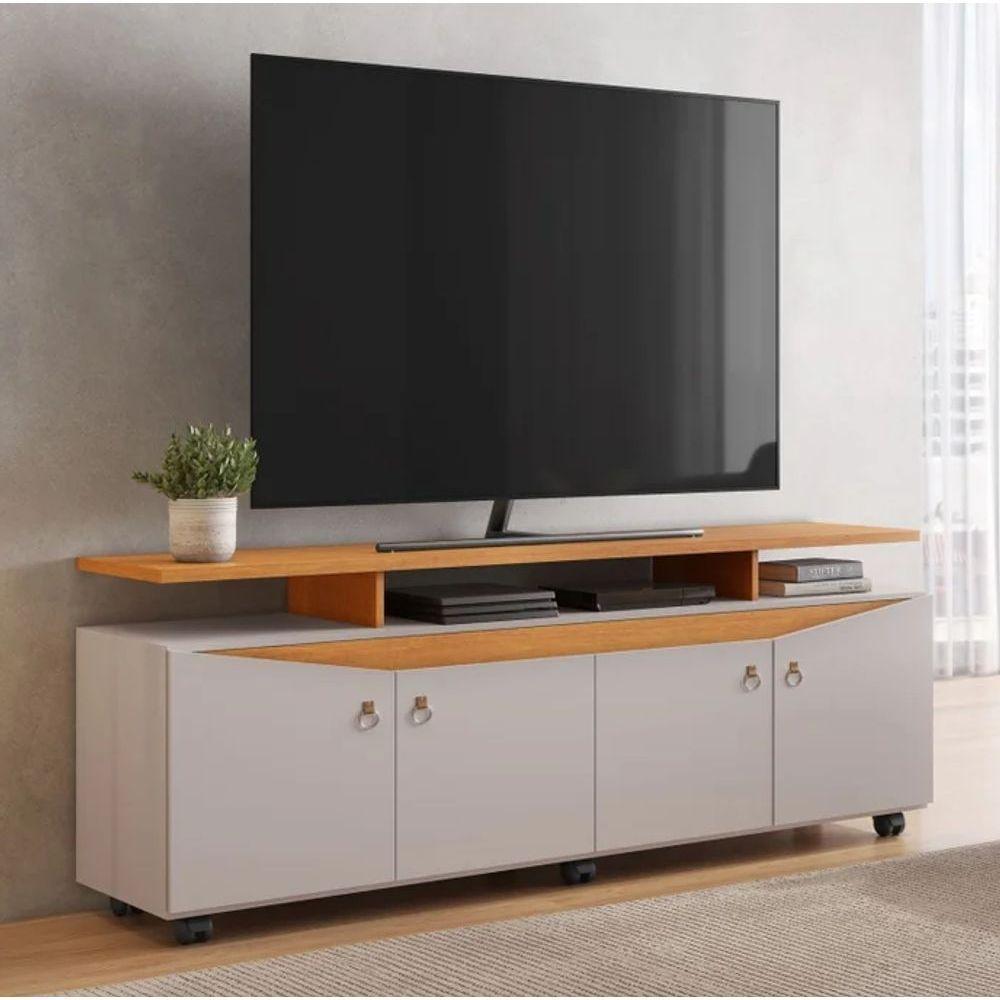Rack Elogio Para Tv Até 65" Jcm Movelaria Off/cinamomo - 2