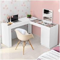 Escrivaninha Penteadeira Mobler Princesa Branco Com Fosco - 1