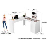 Escrivaninha Penteadeira Mobler Princesa Branco Com Fosco - 3