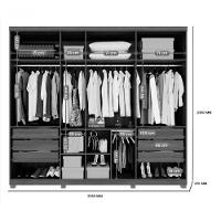 Guarda Roupa Istambul 7 Portas 100%mdf Cinamomo Benetil - 4