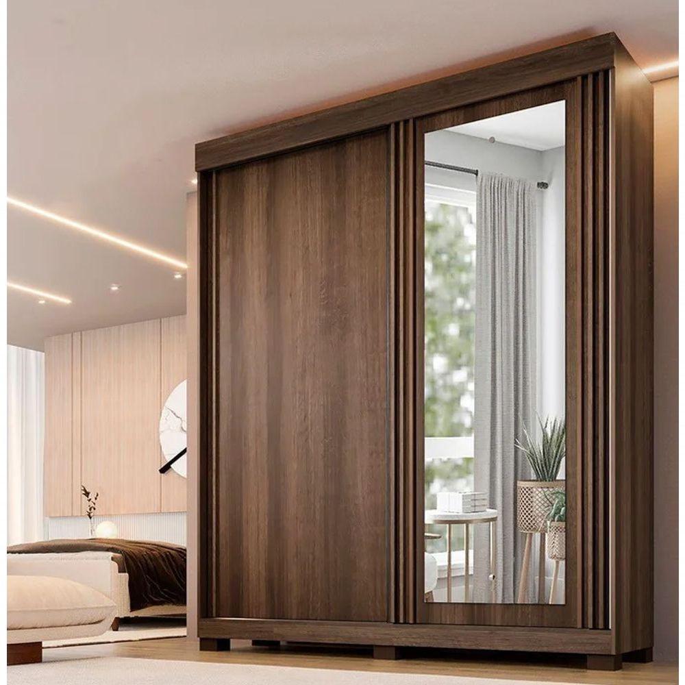 Guarda Roupa Mônaco 100%mdf 2 Portas Imbuia - Benetil - 1