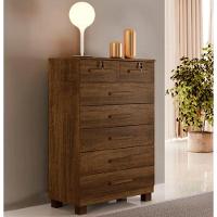 Cômoda New Barcelona 7 Gavetas Benetil Móveis - Imbuia - 1