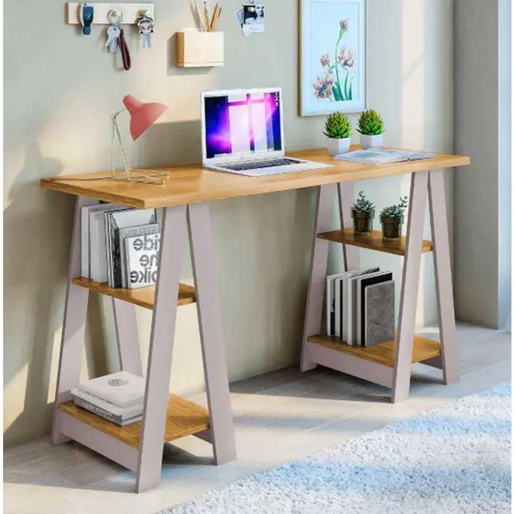 Escrivaninha Vigor Jcm Movelaria - Cinamomo/off - 2