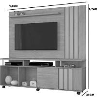 Rack E Painel Atraente Tv 70" Jcm Movelaria - Grafite/cinamomo - 3