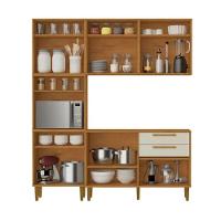 Cozinha Lorena 11 Pts Torre Quente Kaiki Móveis - Nature/off - 2