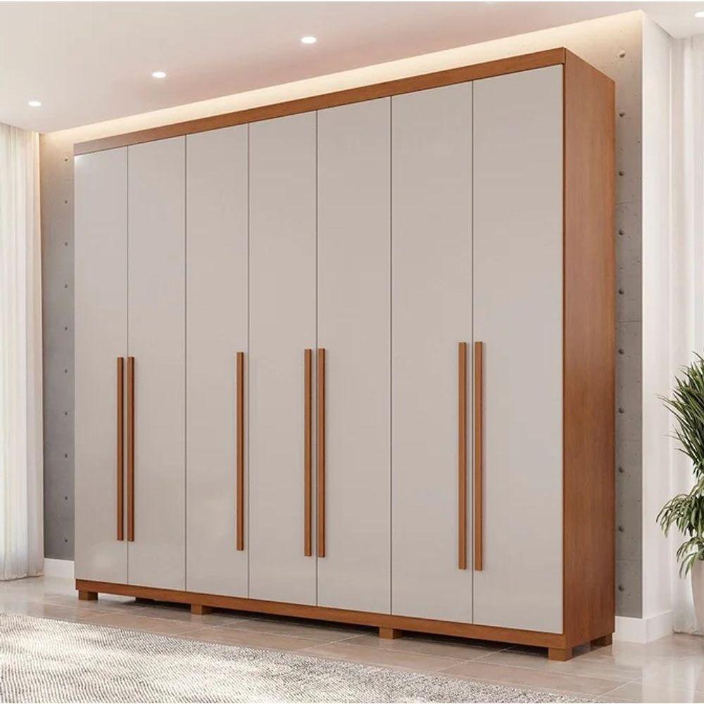 Guarda Roupa Istambul 7 Portas 100%mdf Cinamomo/off Benetil - 1