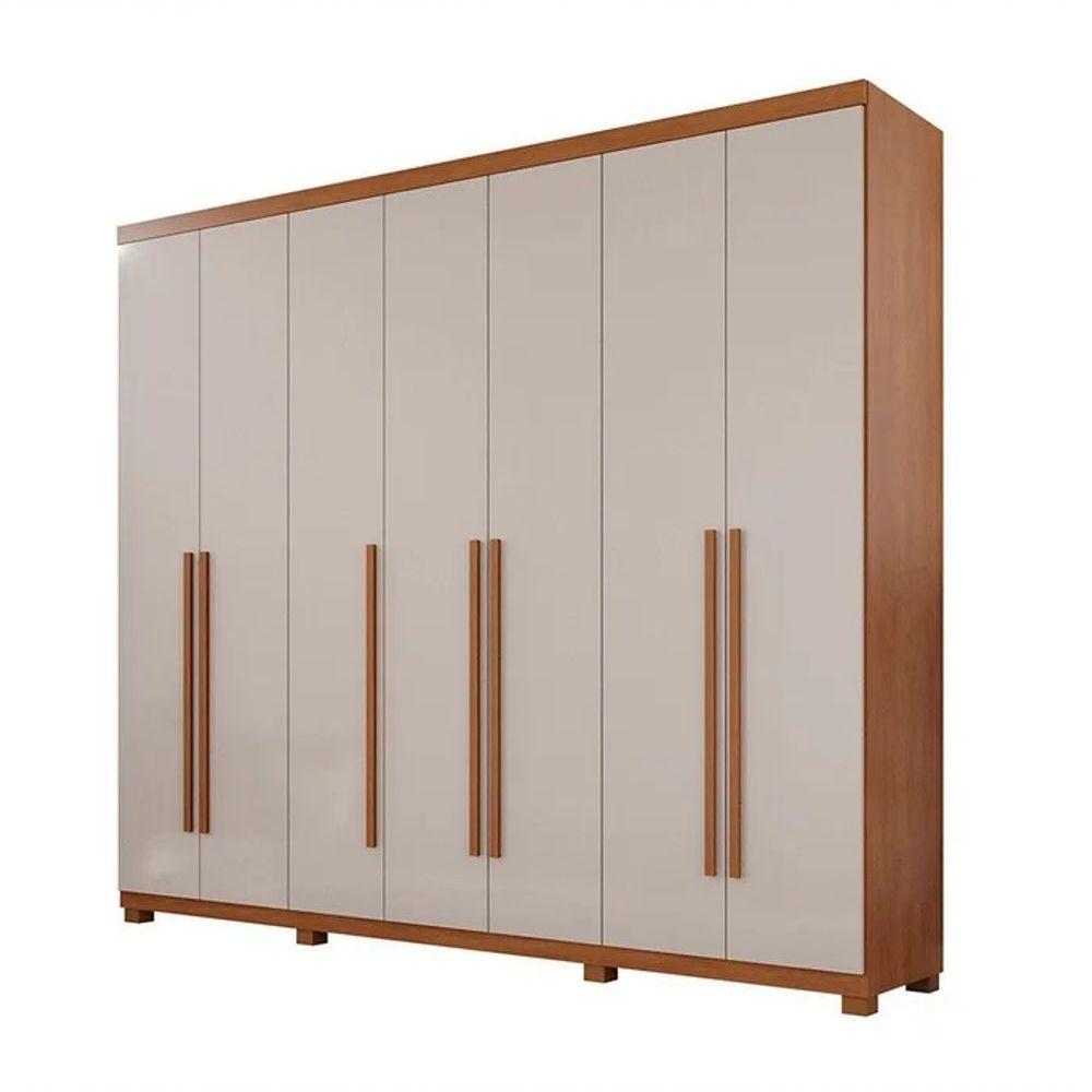 Guarda Roupa Istambul 7 Portas 100%mdf Cinamomo/off Benetil - 2