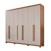 Guarda Roupa Istambul 7 Portas 100%mdf Cinamomo/off Benetil - 2