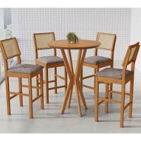 Mesa Bistrô Simpatia 4 Banquetas Jade Tela Jcm Cinamomo - 1