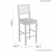 Mesa Bistrô Simpatia 4 Banquetas Jade Tela Jcm Cinamomo - 3