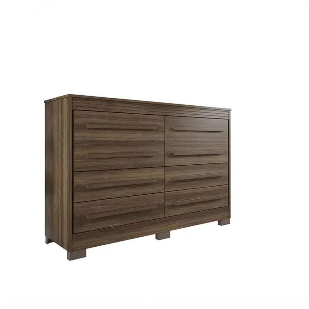 Cômoda Califórnia 8 Gavetas 100% Mdf Imbuia - Benetil - 2