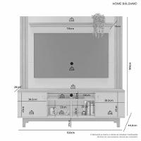Home Bálsamo Para Tv Até 65" Jcm Movelaria - Café Soft/off - 3
