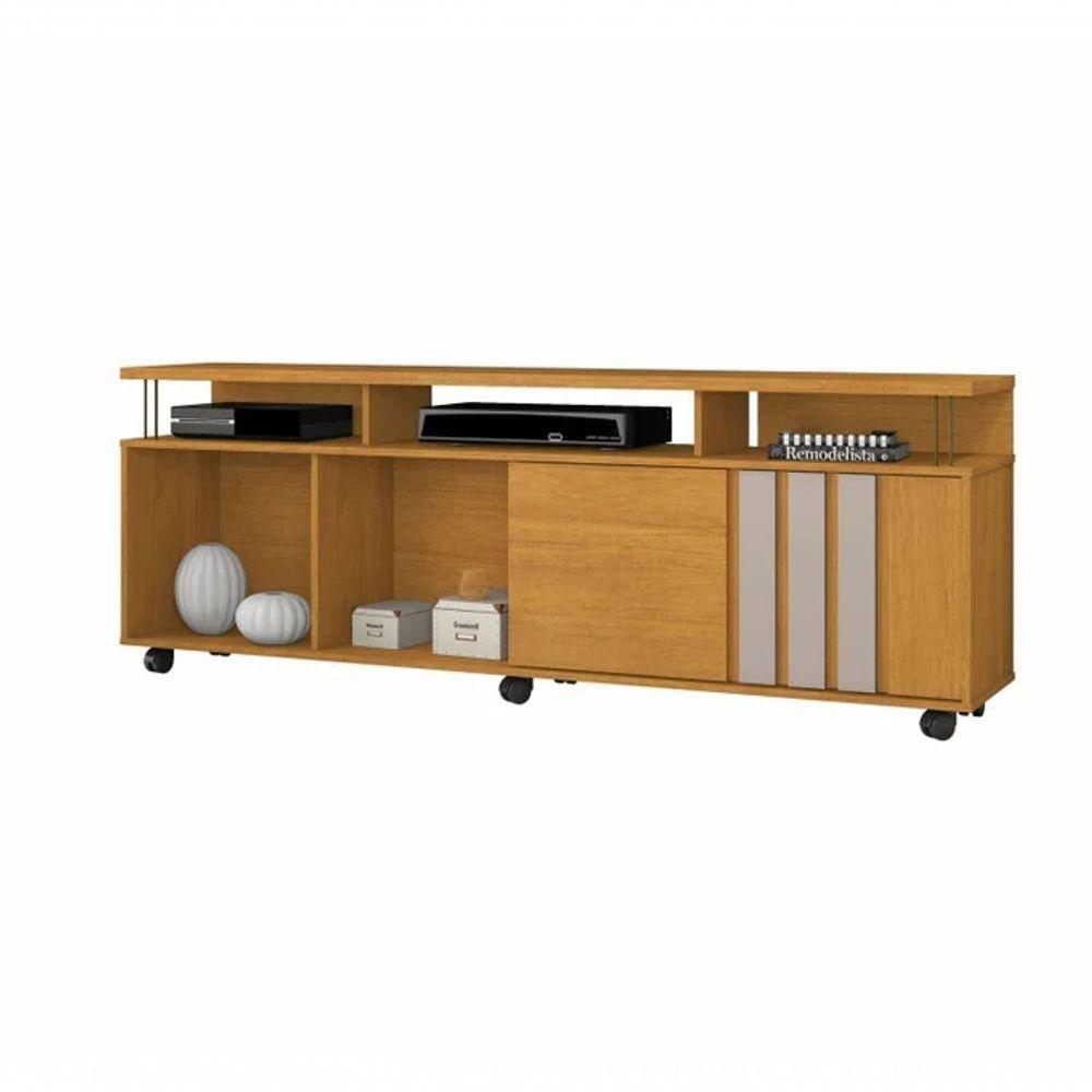Rack E Painel Atraente Tv 70" Jcm Movelaria - Cinamomo/off - 5