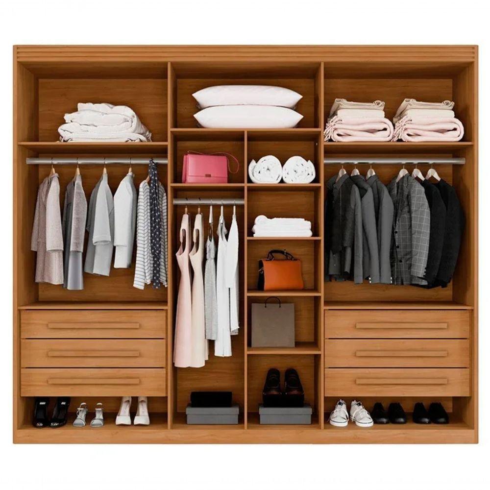 Guarda Roupa Cancun 6 Portas 100%mdf Cinamomo - Benetil - 3
