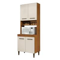 Paneleiro Torre Quente Atenas 4 Portas Kaiki Móveis - Nature/off - 4