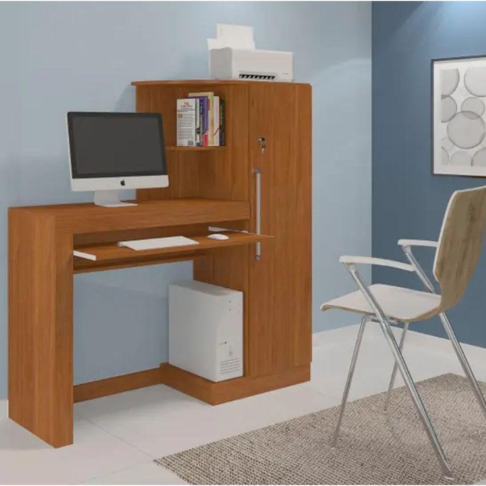Escrivaninha Aroeira 1 Porta Com Chave Jcm - Cinamomo - 1