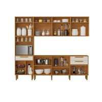 Cozinha Lorena 14 Portas Fruteira Kaiki Móveis - Nature/off - 2