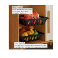 Cozinha Lorena 14 Portas Fruteira Kaiki Móveis - Nature/off - 5