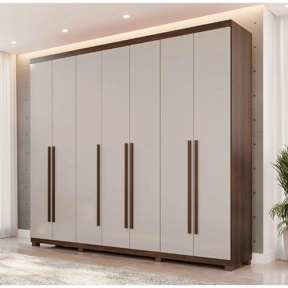 Guarda Roupa Istambul 7 Portas 100%mdf Imbuia/off - Benetil - 1