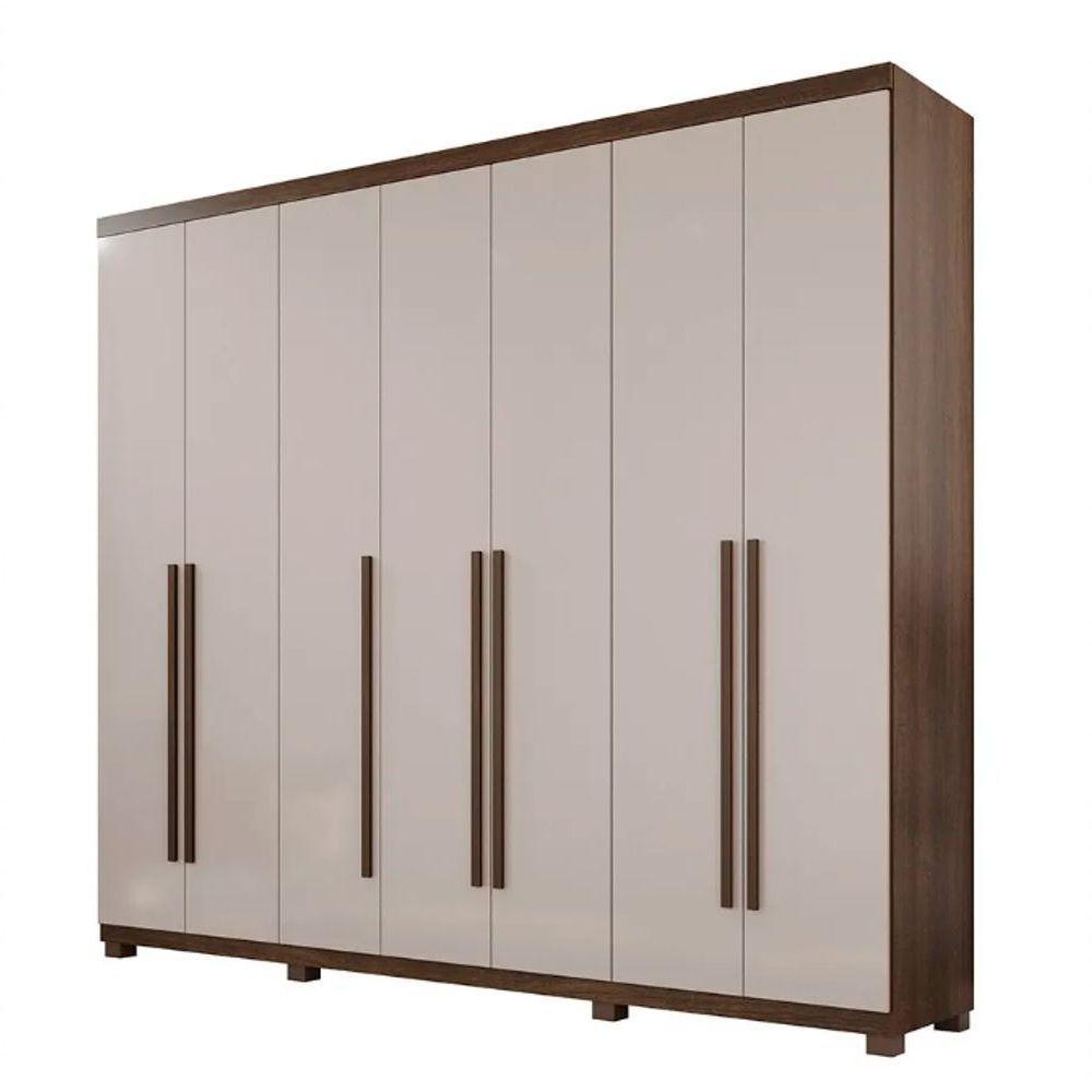 Guarda Roupa Istambul 7 Portas 100%mdf Imbuia/off - Benetil - 2