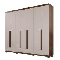 Guarda Roupa Istambul 7 Portas 100%mdf Imbuia/off - Benetil - 2