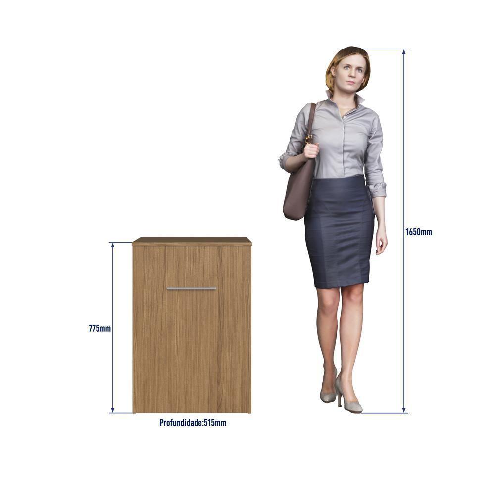 Escrivaninha Mesa Retrátil Mt105 100% Mdf Decibal Naturalle - 2