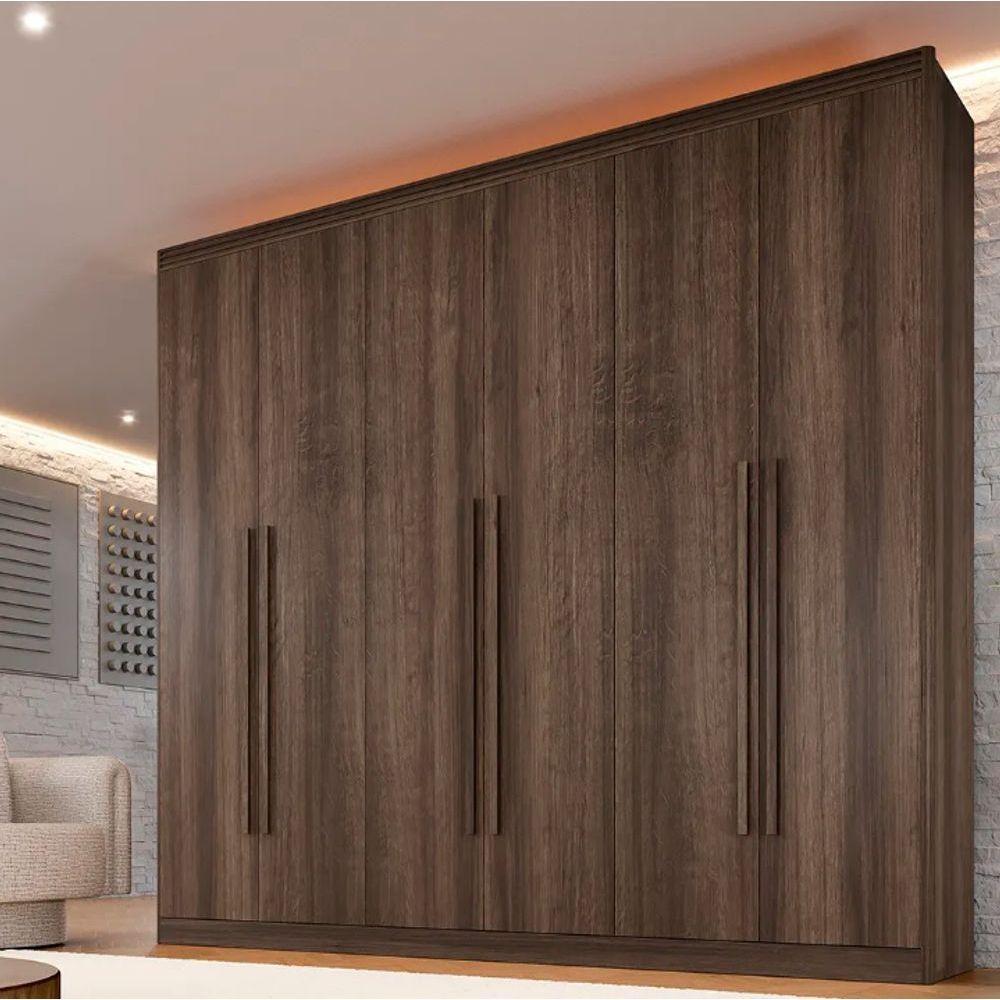 Guarda Roupa Cancun 6 Portas 100%mdf Imbuia - Benetil - 1