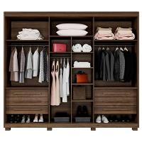 Guarda Roupa Cancun 6 Portas 100%mdf Imbuia - Benetil - 3
