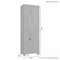 Multiuso Mucuri 2 Portas Com Chave Jcm - Cinamomo/off - 3