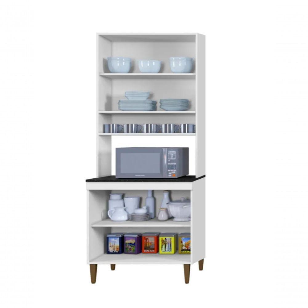 Paneleiro Torre Quente Atenas 4 Portas Kaiki Móveis - Branco - 2