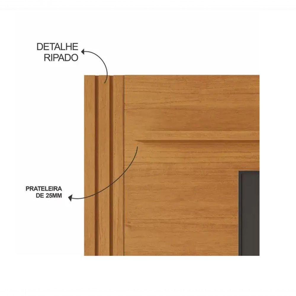 Rack Com Painel Tv Até 70" Trunfo Jcm Movelaria - Cinamomo - 4