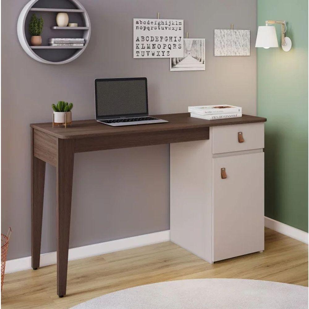 Escrivaninha Helô Jcm Movelaria - Café Soft/off - 1