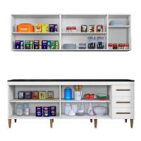 Cozinha Completa Atenas 9 Portas 3 Gavetas Kaiki Móveis - Branco - 3