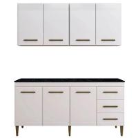 Cozinha Completa Atenas 7 Portas 3 Gavetas Kaiki Móveis - Branco - 2