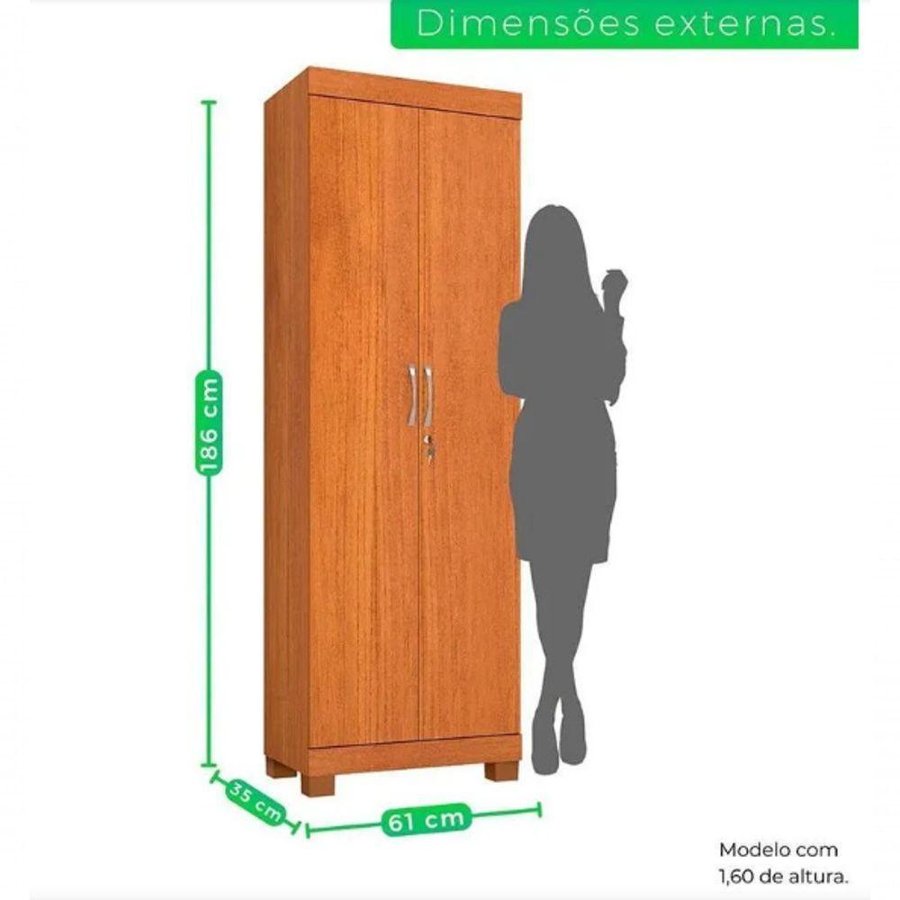 Multiuso Mucuri 2 Portas Com Chave Jcm - Cinamomo - 2