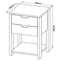 Gaveteiro Gamer Para Escritório 2 Gavetas 1 Prateleira Preto/vermelho - 2
