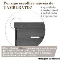 Gaveteiro Para Escritório 3 Gavetas Com Chave E Rodízios Nogal/preto