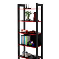 Estante Multiuso Gamer Livreiro Office 5 Prateleiras Preto/vermelho - 5