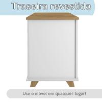 Gaveteiro 2 Gavetas Com Nicho Pequeno Daya Olmo/branco - 9