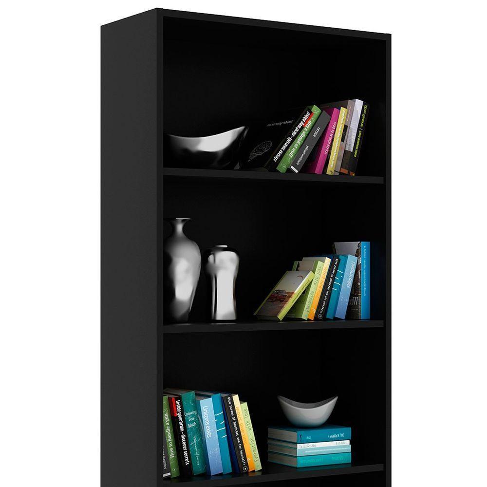 Estante Multiuso Gamer Livreiro Office 5 Prateleiras Preto - 5