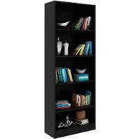 Estante Multiuso Gamer Livreiro Office 5 Prateleiras Preto - 1