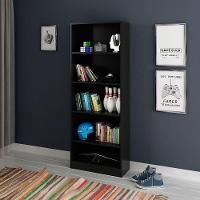 Estante Multiuso Gamer Livreiro Office 5 Prateleiras Preto - 6