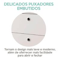 Gaveteiro Para Escritório 3 Gavetas Com Rodízios Neo Branco - 3