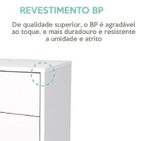 Gaveteiro Para Escritório 3 Gavetas Com Rodízios Neo Branco - 6