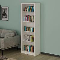 Estante Armário Alta Livreiro Multiuso Office 5 Prateleiras Branco - 6